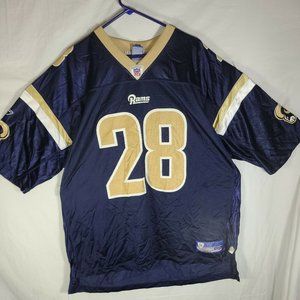 Vintage Marshall Faulk St.Louis Rams Champion NFL Football #28 Sz 2XL